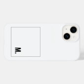 名前のミニマルモダンリスト Case-Mate iPhoneケース (裏面 (横))