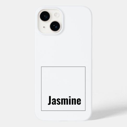 名前のミニマルモダンリスト Case-Mate iPhoneケース (裏面)