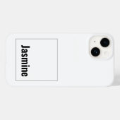 名前のミニマルモダンリスト Case-Mate iPhoneケース (裏面 (横))