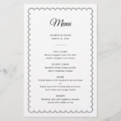 名前のミニマル縁どリストスカロップメニュー (正面)