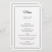 名前のミニマル縁どリストスカロップメニュー (正面/裏面)