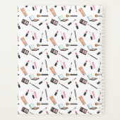 名前のメイクアップパーソナライズされたパターン プランナー手帳 (裏面)