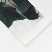 名前のモダンで数々のな写真の格子 フリースブランケット (角)