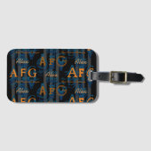 名前のモダン一文字目 ラゲッジタグ (正面横)