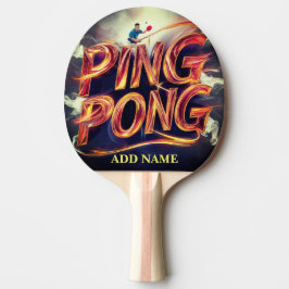名前のモノグラパーソナライズされたム文字の色 卓球ラケット