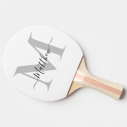 名前のモノグラムイニシャルをカスタマイズ 卓球ラケット (横)