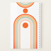 名前のモノグラム ボヘミア アーチ マルチ フォト トレンディー ガーリー ノートブック (裏面)