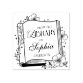 名前のライブラリかお洒落ら ラバースタンプ (インプリント)