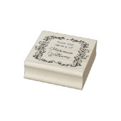 名前のライブラリからのかわいいフローラフレーム ラバースタンプ (スタンプ)