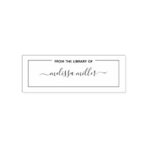 名前のライブラリーからのオリジナル本スタンプ