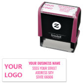 名前のロゴまたはフォトアドレススタンプテンプレート セルフインキングスタンプ (インサイチュ)