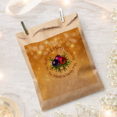 名前の一致するクリスマスを追加金ゴールド優先バッグ フェイバーバッグ (クリップ留めされた状態)