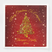 名前の一致セットクリスマスレッド金ゴールドツリーの追加 (正面)