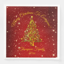 名前の一致セットクリスマスレッド金ゴールドツリーの追加