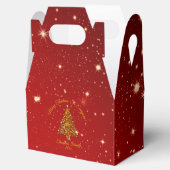 名前の一致セットクリスマスレッド金ゴールドツリー星の追加 フェイバーボックス (オープン)