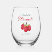 名前の乾杯 バチェロレッテ ステムなしワイングラス (正面)