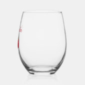 名前の乾杯 バチェロレッテ ステムなしワイングラス (左)