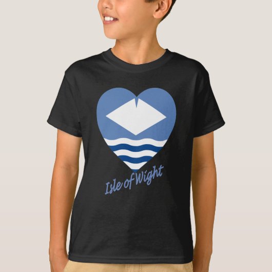 名前の人間の旗のハートの島 Tシャツ (正面)
