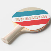 名前の付いたはっきりしたクストライプのラウドチェザー 卓球ラケット (正面アングル)