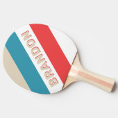 名前の付いたはっきりしたクストライプのラウドチェザー 卓球ラケット (横)