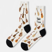 名前の付いたウクレレ模様 ソックス (左)