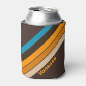 名前の付いたエスプレッソストライプドリフト 缶クーラー (缶正面)