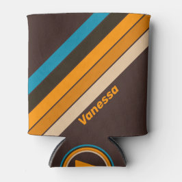 名前の付いたエスプレッソストライプドリフト 缶クーラー