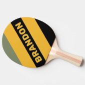 名前の付いたオはっきりしたリーブストライプナイトライト 卓球ラケット (横)