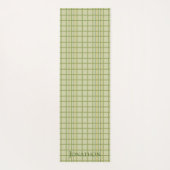 名前の付いたグリーンプライドクラシックデザインヨガマット ヨガマット (裏面)