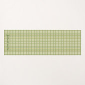 名前の付いたグリーンプライドクラシックデザインヨガマット ヨガマット (正面(横))