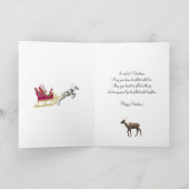 名前の付いたサンタフォトカード シーズンカード (内部)