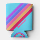 名前の付いたシーストライプグラスの 缶クーラー (裏面)