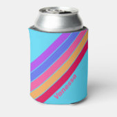名前の付いたシーストライプグラスの 缶クーラー (缶裏面)