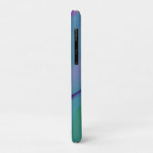 名前の付いたジオメトリックウェーブ紫ターコイズ紫 Case-Mate iPhoneケース (裏面/左)