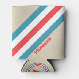 名前の付いたストライプクラウドチェザーのオプション 缶クーラー