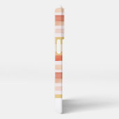 名前の付いたストライプ水色の色 iPhoneケース (右側面)