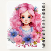 名前の付いたスパイラルノートブック ノートブック (裏面)