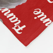 名前の付いたビコンフリースドッグのクリスマスホリデー フリースブランケット (角)