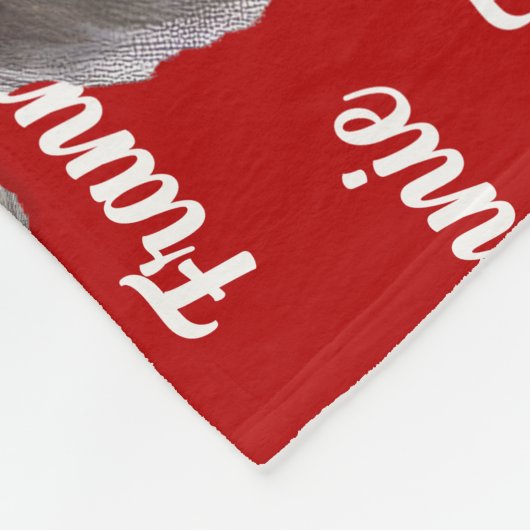 名前の付いたビコンフリースドッグのクリスマスホリデー フリースブランケット (角)