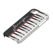 名前の付いたピアノキーボード Case-Mate iPhoneケース (下部)