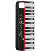 名前の付いたピアノキーボード Case-Mate iPhoneケース (裏面/右)