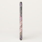 名前の付いたピンクのテクスチャと山形 Case-Mate iPhoneケース (裏面/左)