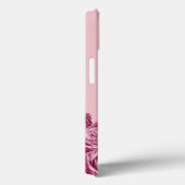 名前の付いたピンクの花組成物 Case-Mate iPhoneケース (裏面 / 右)