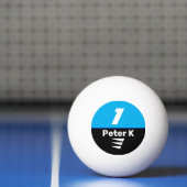 名前の付いたプレーヤーボール 卓球ボール (ネット)