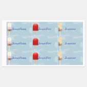 名前の付いたポプシクル ラベル (シート)