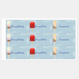 名前の付いたポプシクル ラベル