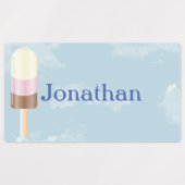 名前の付いたポプシクル ラベル (デザイン1)