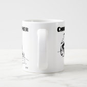 名前の付いたモバイルディスクジョッキーのギフト ジャンボコーヒーマグカップ (裏面)