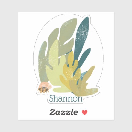 名前の付いたヤガニ シール (シート)