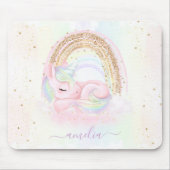 名前の付いたユニコーンマウスパッド マウスパッド (正面)